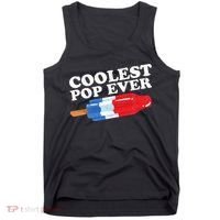 Coolest Pop Ever Popsicle Funny Retro Bomb Fathers Day Gift Tank Top thumb 0
