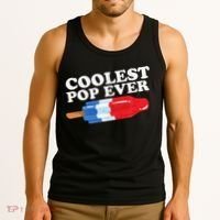 Coolest Pop Ever Popsicle Funny Retro Bomb Fathers Day Gift Tank Top thumb 3