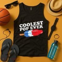 Coolest Pop Ever Popsicle Funny Retro Bomb Fathers Day Gift Tank Top thumb 4