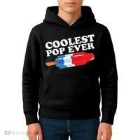 Coolest Pop Ever Popsicle Funny Retro Bomb Fathers Day Gift Kids Hoodie thumb 4