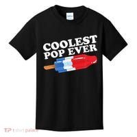 Coolest Pop Ever Popsicle Funny Retro Bomb Fathers Day Gift Kids T-Shirt thumb 0