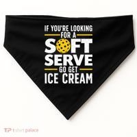 Cool Pickleball For Men Women Pickle Ball Player Soft Serve USA-Made Doggie Bandana thumb 0