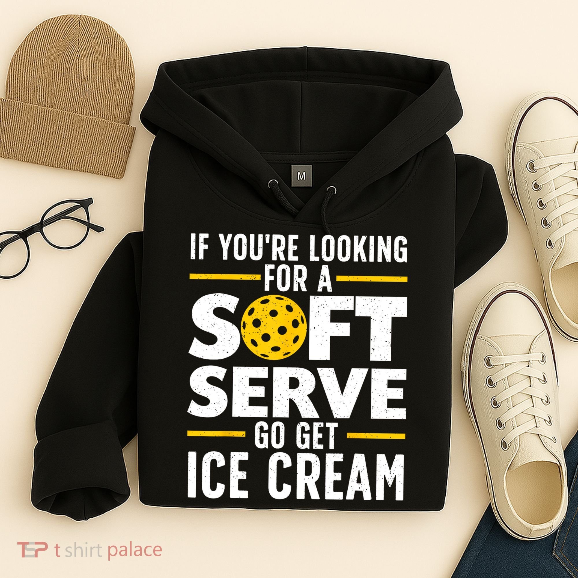 Cool Pickleball For Men Women Pickle Ball Player Soft Serve Hoodie