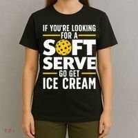 Cool Pickleball For Men Women Pickle Ball Player Soft Serve T-Shirt thumb 4