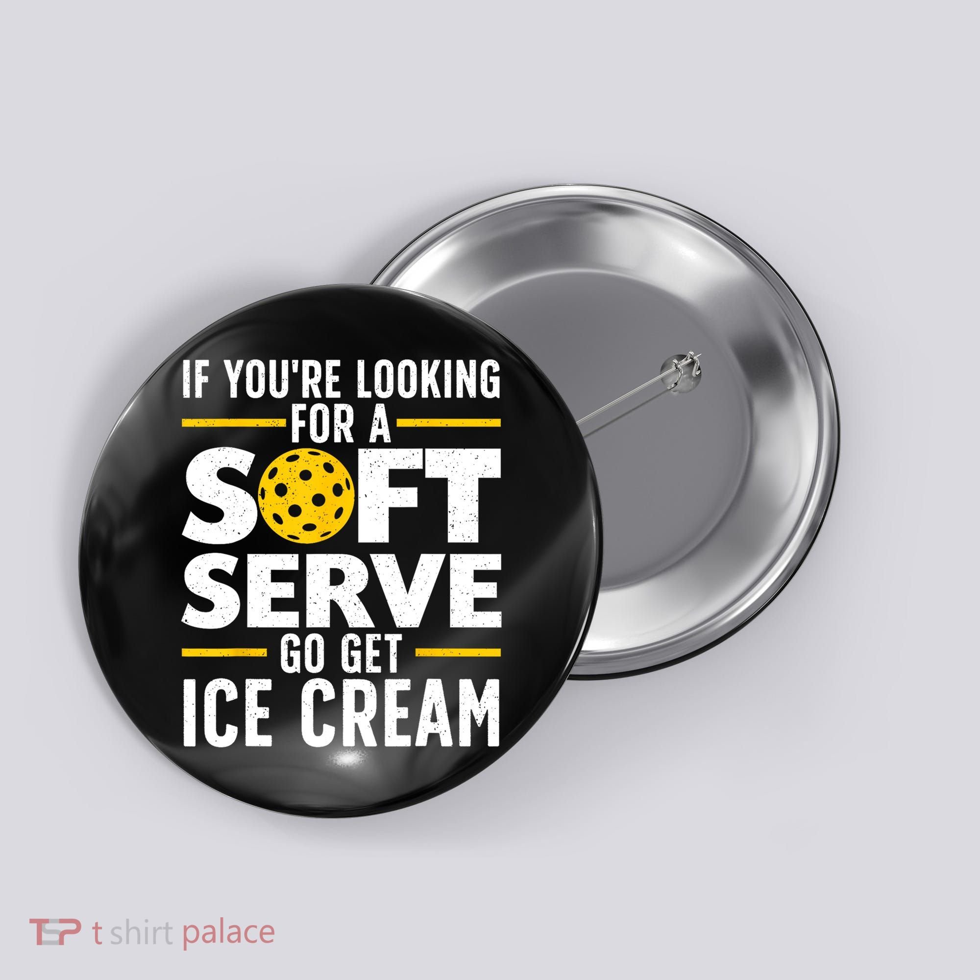 Cool Pickleball For Men Women Pickle Ball Player Soft Serve Button