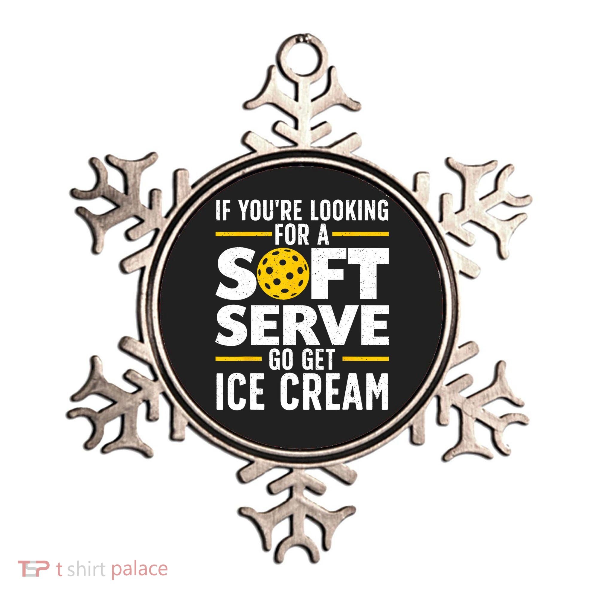 Cool Pickleball For Men Women Pickle Ball Player Soft Serve Ornament