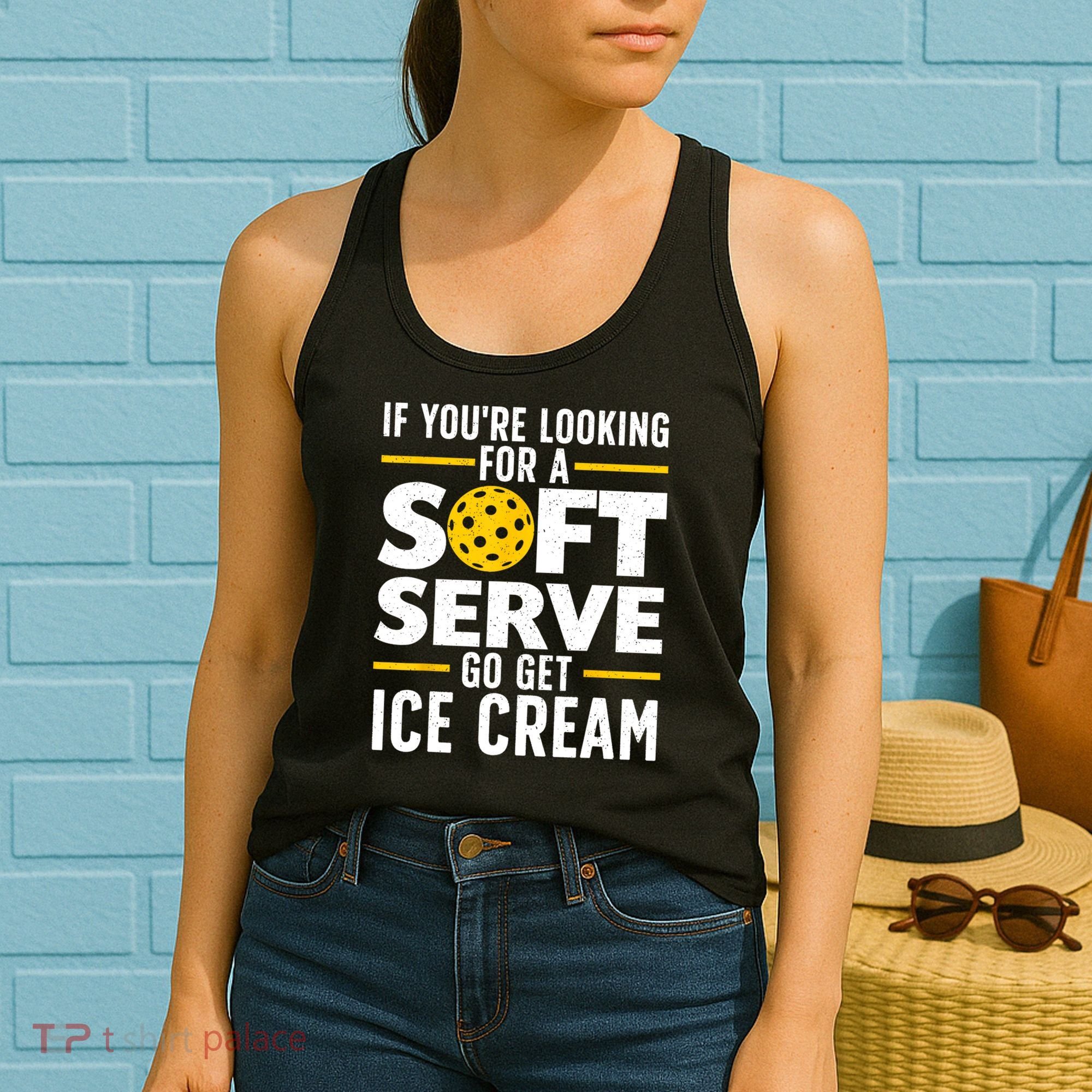 Cool Pickleball For Men Women Pickle Ball Player Soft Serve Women's Tank Top