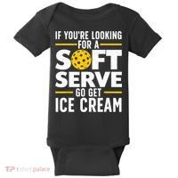 Cool Pickleball For Men Women Pickle Ball Player Soft Serve Baby Bodysuit thumb 0