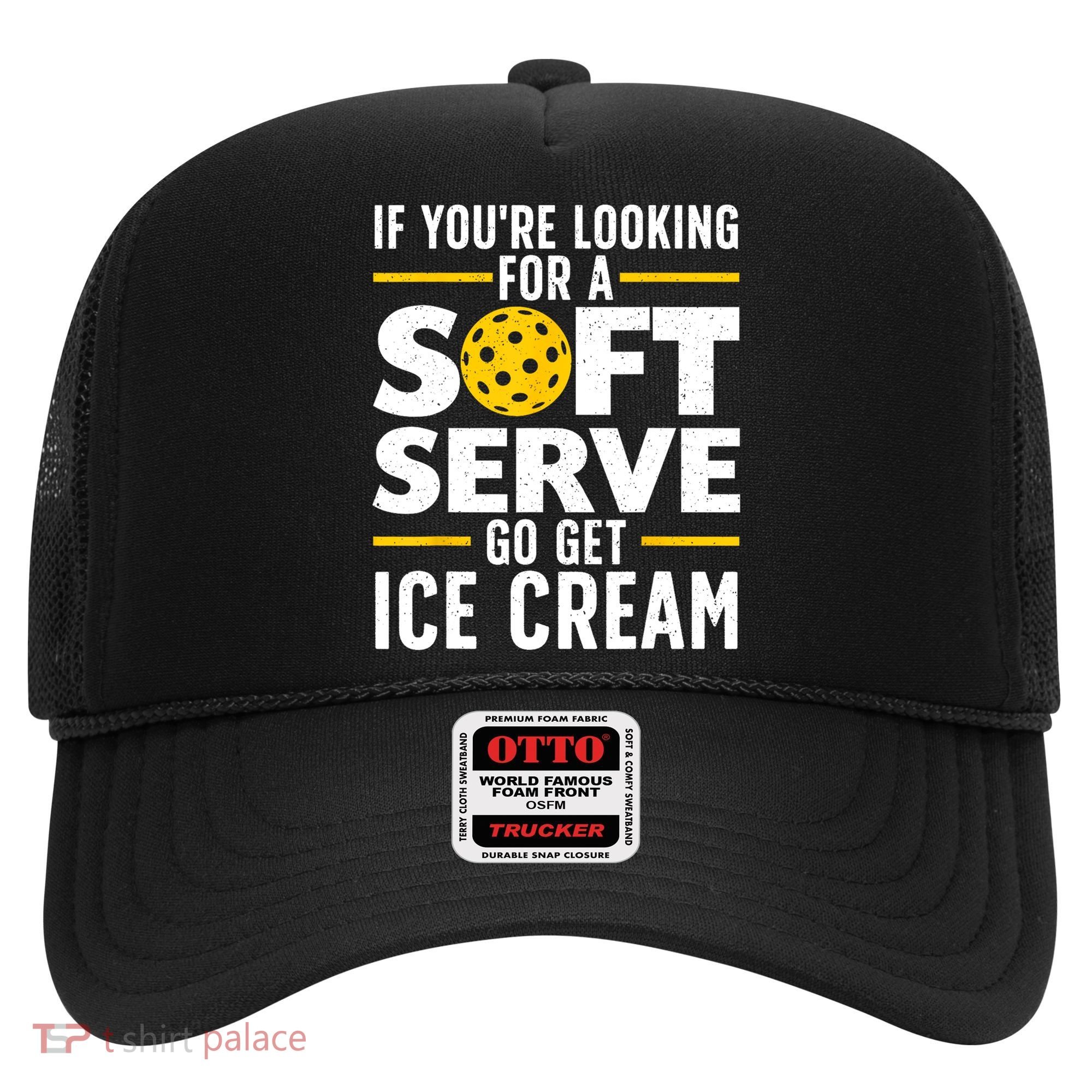 Cool Pickleball For Men Women Pickle Ball Player Soft Serve Hat