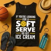 Cool Pickleball For Men Women Pickle Ball Player Soft Serve Tank Top thumb 4
