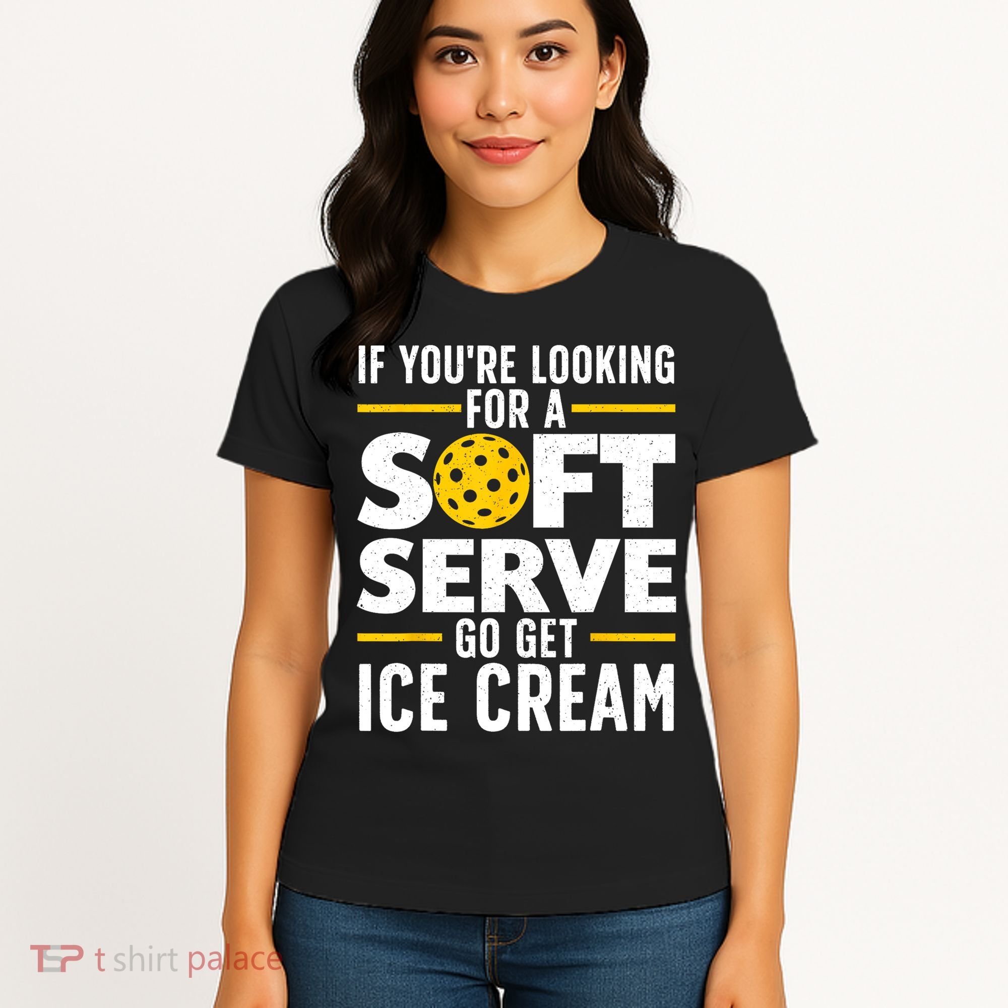 Cool Pickleball For Men Women Pickle Ball Player Soft Serve Women's T-Shirt