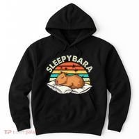 Capybara Pajamas Funny Capybara Costume Gift Hoodie thumb 0