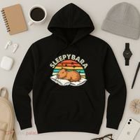 Capybara Pajamas Funny Capybara Costume Gift Hoodie thumb 3