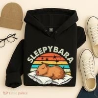 Capybara Pajamas Funny Capybara Costume Gift Hoodie thumb 4