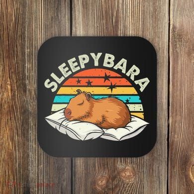Capybara Pajamas Funny Capybara Costume Gift Coaster