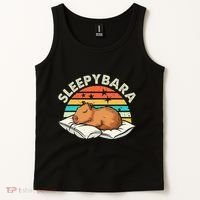 Capybara Pajamas Funny Capybara Costume Gift Tank Top thumb 2