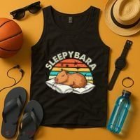 Capybara Pajamas Funny Capybara Costume Gift Tank Top thumb 4