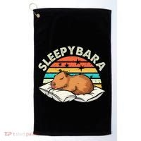 Capybara Pajamas Funny Capybara Costume Gift Golf Towel thumb 0