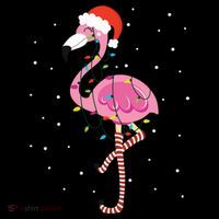 Cute Pink Flamingo Christmas Lights Santa Hat Meaningful Gift Coffee Mug thumb 5