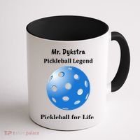 Custom Pickleball For Life Personalize Text Name Coffee Mug thumb 1