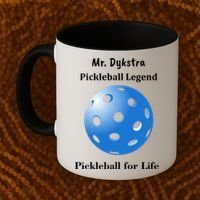 Custom Pickleball For Life Personalize Text Name Coffee Mug thumb 2