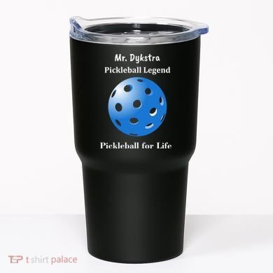 Custom Pickleball For Life Personalize Text Name Tumbler