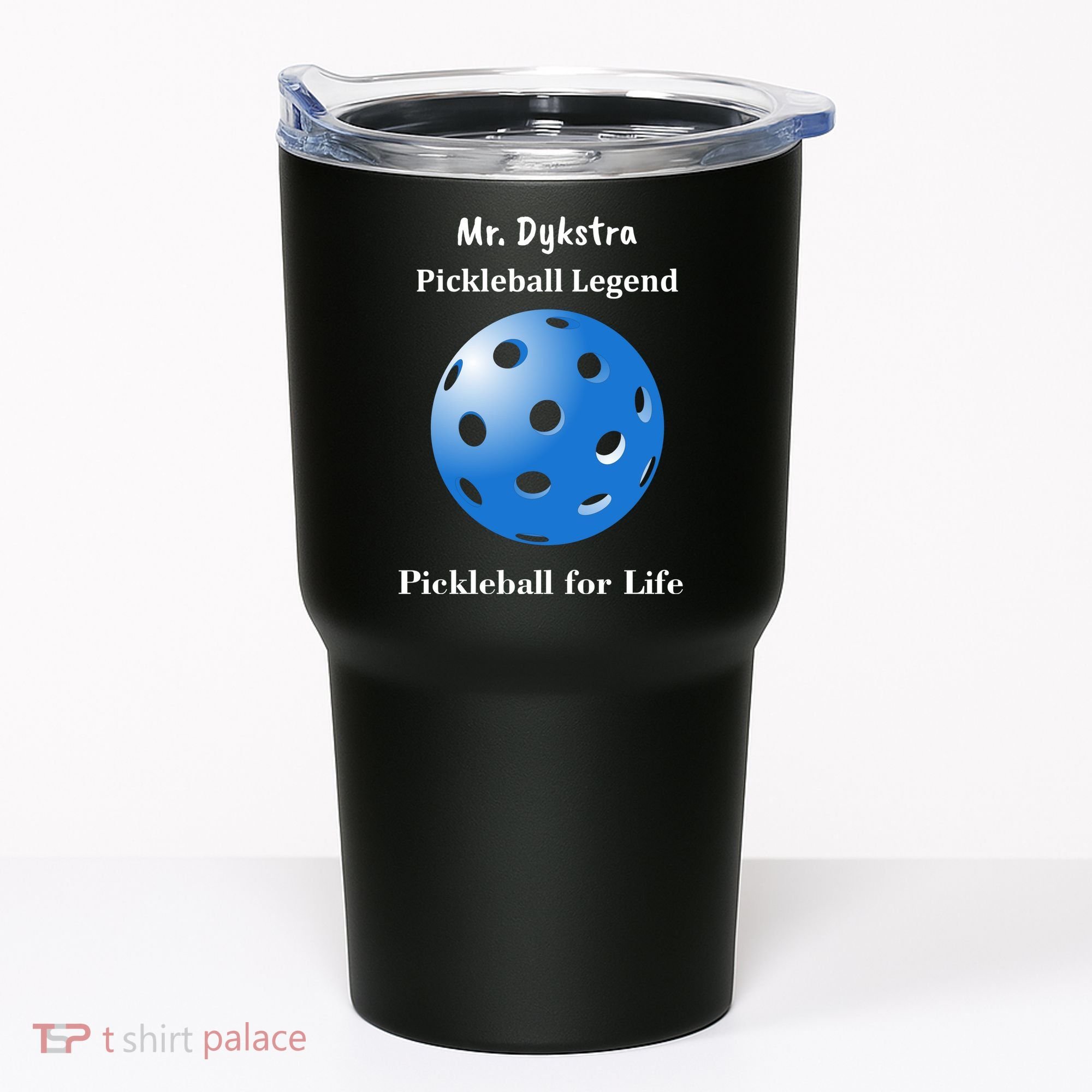 Custom Pickleball For Life Personalize Text Name Tumbler