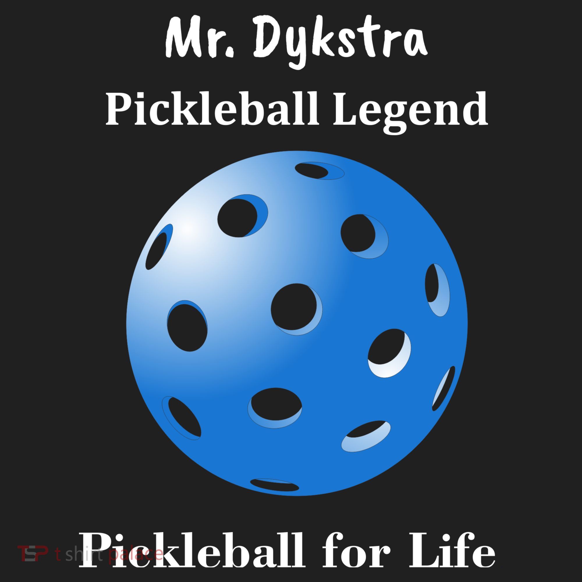 Custom Pickleball For Life Personalize Text Name Tumbler
