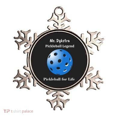 Custom Pickleball For Life Personalize Text Name Ornament