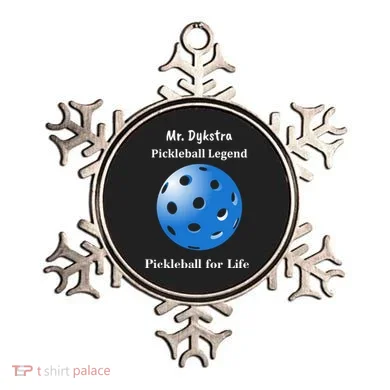 Custom Pickleball For Life Personalize Text Name Ornament