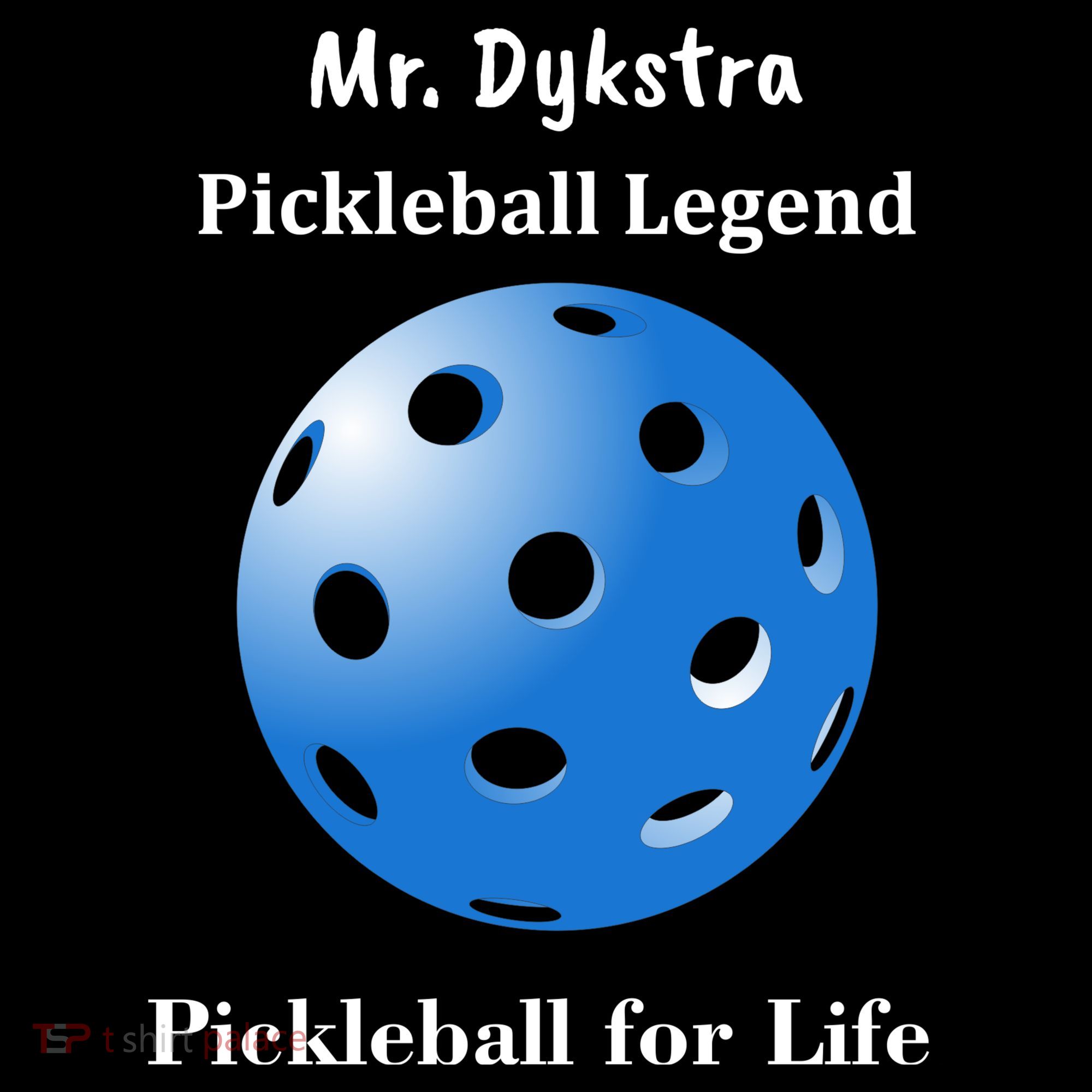 Custom Pickleball For Life Personalize Text Name Ornament