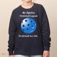 Custom Pickleball For Life Personalize Text Name Women's Sweatshirt thumb 0