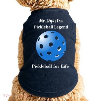 Custom Pickleball For Life Personalize Text Name Doggie Tank