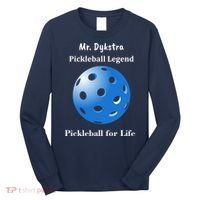 Custom Pickleball For Life Personalize Text Name Long Sleeve Shirt thumb 0