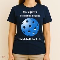 Custom Pickleball For Life Personalize Text Name T-Shirt thumb 4