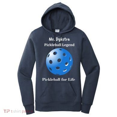 Custom Pickleball For Life Personalize Text Name Women's Hoodie