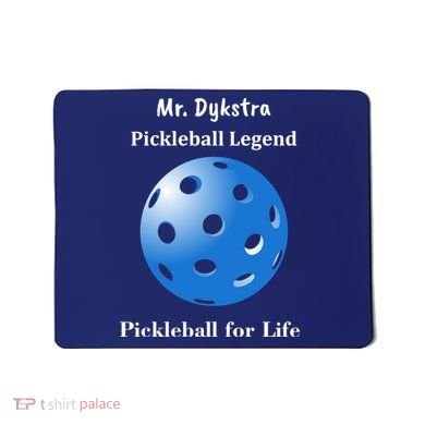 Custom Pickleball For Life Personalize Text Name Mousepad