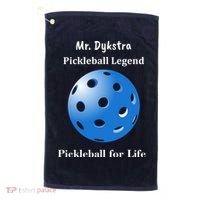 Custom Pickleball For Life Personalize Text Name Golf Towel thumb 0