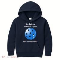 Custom Pickleball For Life Personalize Text Name Kids Hoodie thumb 0