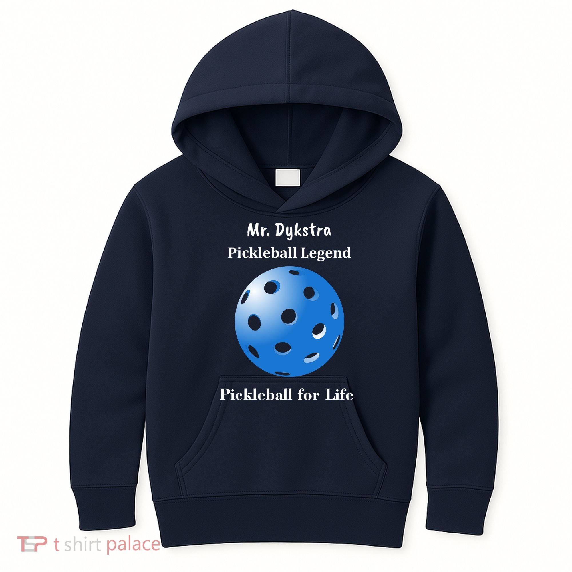 Custom Pickleball For Life Personalize Text Name Kids Hoodie
