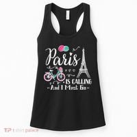 Cute Paris France Vacation Travel Funny Christmas Gift Women's Tank Top thumb 0