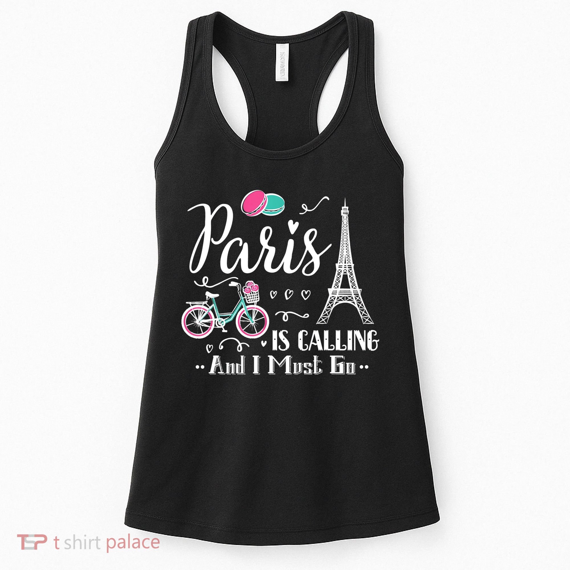 Cute Paris France Vacation Travel Funny Christmas Gift Women's Tank Top