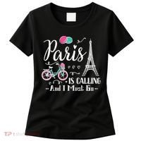 Cute Paris France Vacation Travel Funny Christmas Gift Women's T-Shirt thumb 0