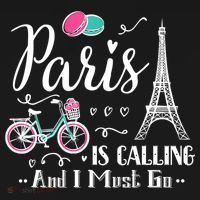 Cute Paris France Vacation Travel Funny Christmas Gift Women's T-Shirt thumb 6