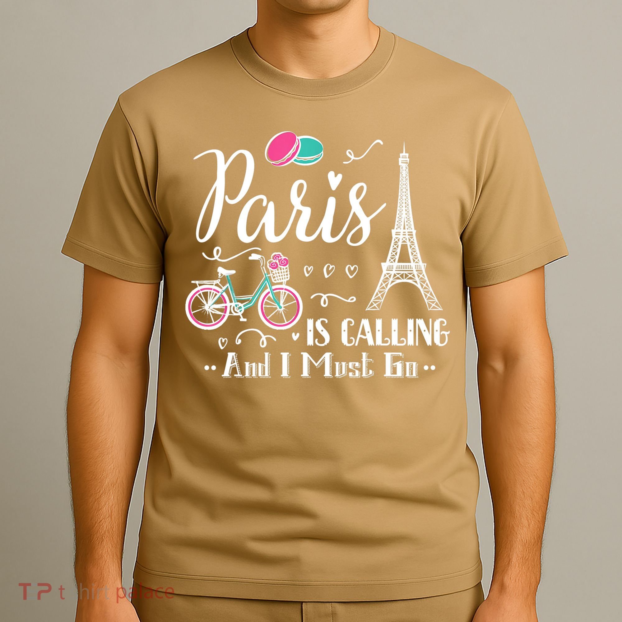 Cute Paris France Vacation Travel Funny Christmas Gift T-Shirt