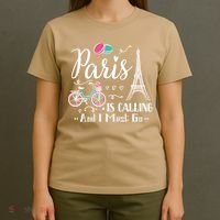 Cute Paris France Vacation Travel Funny Christmas Gift T-Shirt thumb 4