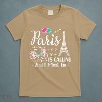 Cute Paris France Vacation Travel Funny Christmas Gift T-Shirt thumb 5