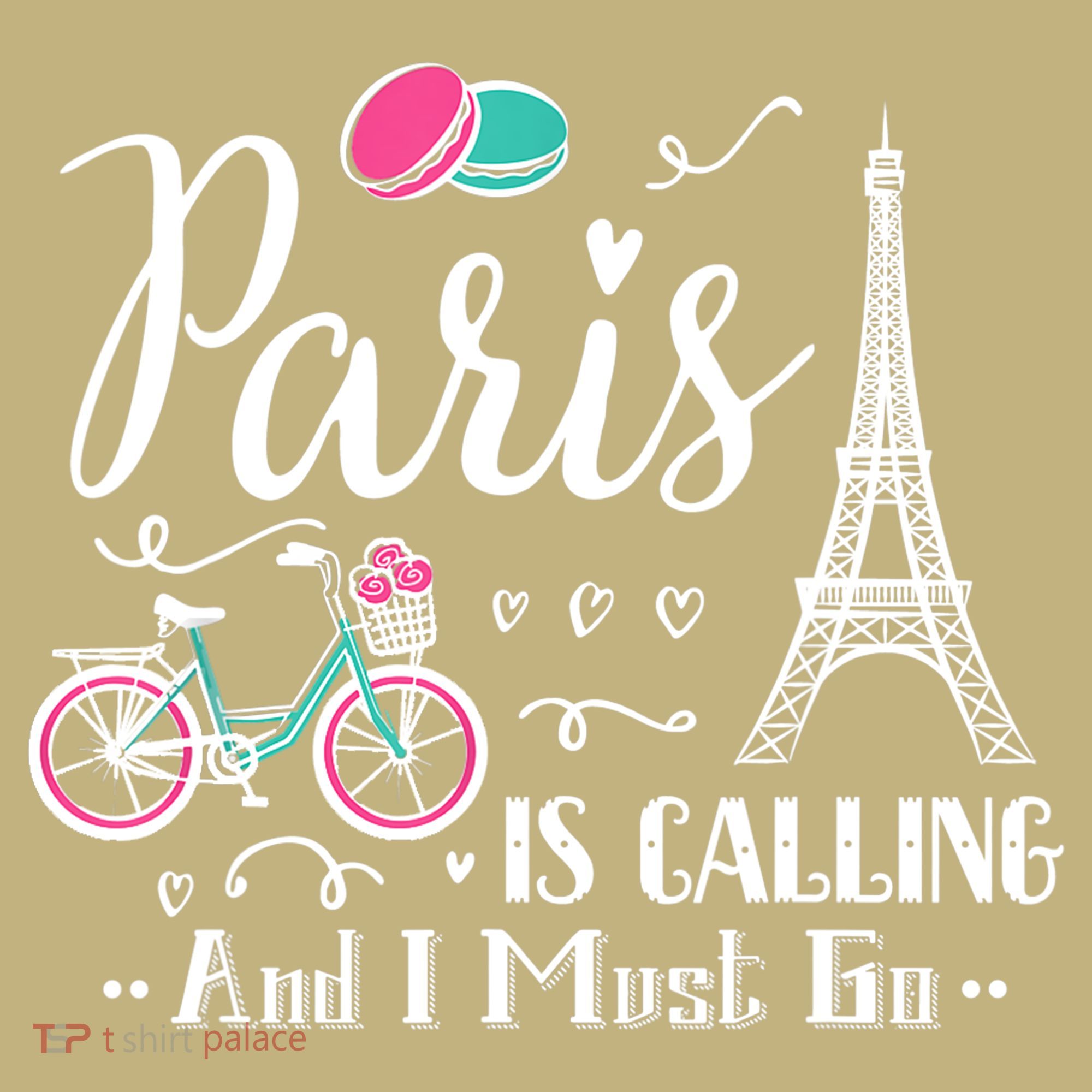 Cute Paris France Vacation Travel Funny Christmas Gift T-Shirt