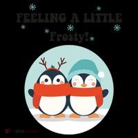 Christmas Penguin Frosty Funny Gift Bucket Hat thumb 4