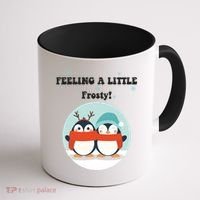 Christmas Penguin Frosty Funny Gift Coffee Mug thumb 1